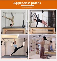 Machine de Pilates Reformer en bois de hêtre Cadillac - Durable pour adultes avec garantie de 3 ans