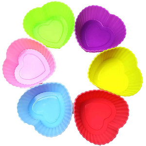 Stampi per muffin <span class=keywords><strong>in</strong></span> <span class=keywords><strong>silicone</strong></span> colorati, riutilizzabili, resistenti al calore, adatti al forno, facili da pulire, antiaderenti, per dolci e cupcake. - Product Image 3