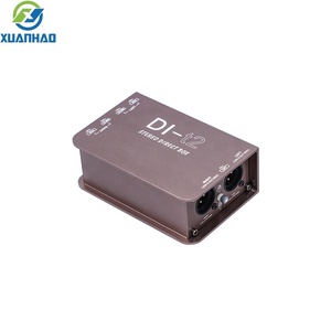 Boîtier DI passif professionnel DI-T2 2 canaux en métal, large plage dynamique, poignée, signaux chauds, double transformateurs pour guitare basse et synthétiseur - Product Image 1