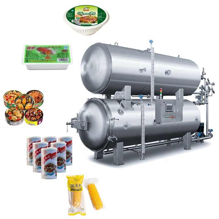 Doublelayer water bath sterilizer andfood retort machine retort