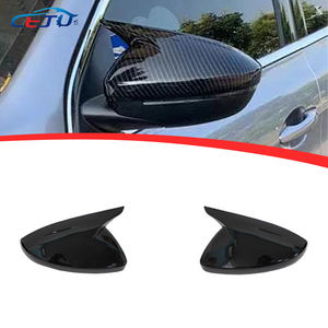 Cubierta de <span class=keywords><strong>espejo</strong></span> retrovisor de coche negro brillante aspecto de fibra de carbono estilo cuerno tapa de <span class=keywords><strong>espejo</strong></span> carcasa de <span class=keywords><strong>espejo</strong></span> para <span class=keywords><strong>Peugeot</strong></span> <span class=keywords><strong>308</strong></span> - Product Image 1