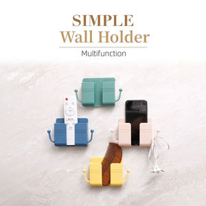 Wholesale Wall MountPhone HolderStorageBoxRemoteControlCar Mobile <b>Phone</b> Charging Plug Holder Shower Bedroom Multifunction <b>Stand</b> - Product Image 6