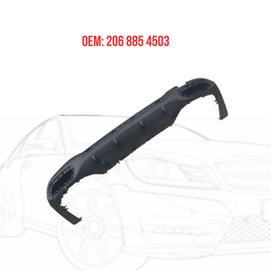 Pare-chocs arrière neuf, plaque inférieure, garniture, panneau, OEM 2068854503 <span class=keywords><strong>206</strong></span> 885 4503 2068854503 pour Mercedes Benz Classe C W206 - Product Image 2