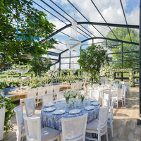 Grande tente d'événement en A pour mariages, expositions et fêtes - Structure en alliage d'aluminium, imperméable