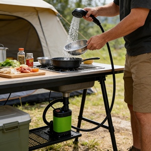 <span class=keywords><strong>Douche</strong></span> portable durable en gros pour l'extérieur Pompe électrique pour le camping la randonnée les voyages - Product Image 2