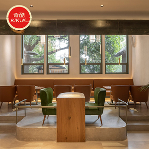 Silla de Comedor Moderna de Cuero Italiano, Estilo Retro, Muebles de Restaurante Duraderos y Ecológicos para Uso en Interiores - Product Image 4