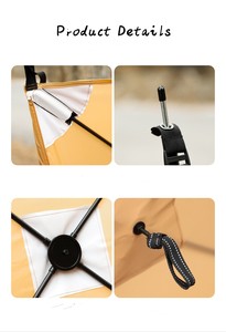 Biombo <span class=keywords><strong>Plegable</strong></span> Impermeable de Lona para <span class=keywords><strong>Playa</strong></span>, Protección Contra el Viento - Product Image 5