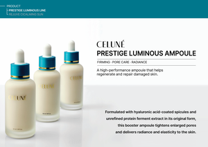 Soins de la peau coréens CELUNE PRESTIGE LUMINOUS SKINCARE SET 5-Acide hyaluronique Blanchissant et hydratant Liquide pour le visage - Product Image 5