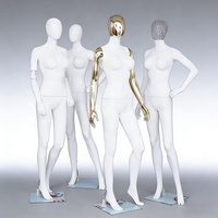 Mannequins de vitrine pleine grandeur blancs muets pour vêtements féminins, idéaux pour sous-vêtements de mariage et présentation sur table