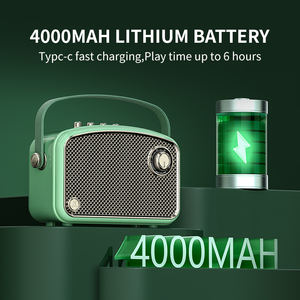 ลำโพงคาราโอเกะ<span class=keywords><strong>บ</strong></span><span class=keywords><strong>ลู</strong></span><span class=keywords><strong>ทู</strong></span><span class=keywords><strong>ธ</strong></span>แ<span class=keywords><strong>บ</strong></span><span class=keywords><strong>บ</strong></span>พกพาขนาดเล็กย้อนยุคแฟชั่นพร้อมไมโครโฟนตู้พลาสติกใช้งานกลางแจ้ง - Product Image 4