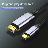 Nuevo Adaptador de Cable USB-C 3.1 a HDMI de 1.8m, 4k 60Hz/30Hz 8K 60Hz, Adaptador de Cable USB-C Macho a HDMI Macho para Teléfono y Portátil