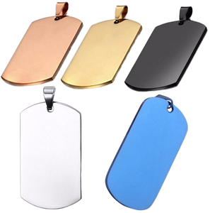 Plaque signalétique vierge en aluminium anodisé en acier inoxydable zingué or personnalisé <span class=keywords><strong>ou</strong></span> plaques signalétiques gravées au laser - Product Image 3
