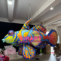 Animaux marins suspendus, poisson tropical gonflable, ballon poisson coloré gonflable, taille sur mesure