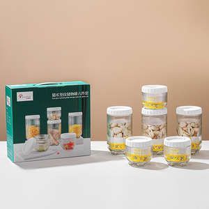 Offre Spéciale réfrigérateur cuisine stockage organisateur écologique céréales alimentaire stockage conteneur haute qualité garder frais café bocal en verre - Product Image 4