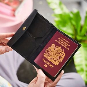 Hot Sale Pu Leather Passport Protective Cover Customize Logo <b>Travel</b> Tag <b>Wallets</b> Set Wholesale - Product Image 3