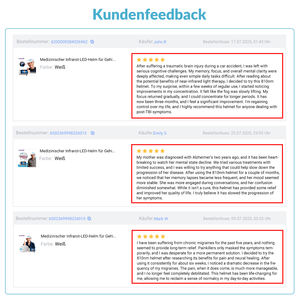 Casque de thérapie laser à LED infrarouge proche avancé 810 nm pour le <span class=keywords><strong>traitement</strong></span> de la dépression, de l'anxiété et la stimulation cérébrale - Product Image 6