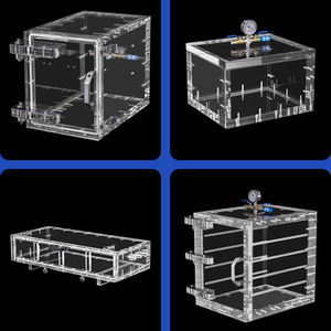 Customized Vacuum Glove Box Laboratory Glove Box Lithium Battery Dustproof Aseptic Box Acrylic Simple Glove Box - Product Image 6