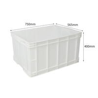 Conteneurs en plastique perforés empilables robustes 780, caisses de manutention recyclables multifonctions pour la circulation en usine