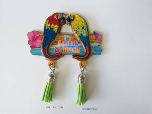 Imán <span class=keywords><strong>de</strong></span> Madera para Refrigerador con Diseño <span class=keywords><strong>de</strong></span> Animal, Adhesivo Magnético, Forma Personalizada y Diseño Rústico - Product Image 6