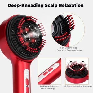 EMS Scalp <b>Massager</b> Electric Hair Oil Applicator with Nano Mist 3 Color LED Scalp Care Device 5 Massage Modes - Product Image 4