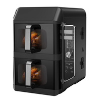 Freidora de Aire Premium de Doble Capacidad 11.2L con 2 Cestas Independientes, Pantalla Táctil y Zonas de Cocción, Electrodoméstico de Cocina para el Hogar