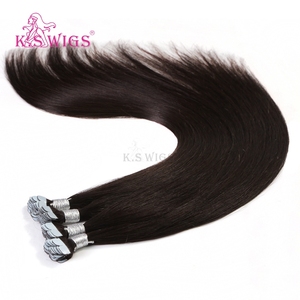 Extensiones de Cabello Humano K.SWIGS, Cabello Chino Remy Virgen con Cutícula Alineada, Cinta Adhesiva Invisible, Cabello Liso de Una Sola Capa, Duradero - Product Image 2
