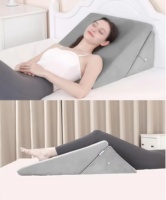 Coussin compensé pour dormir, ensemble de coussins compensés pliables réglables de 9 et 12 pouces, oreillers triangulaires orthopédiques en mousse à mémoire de forme