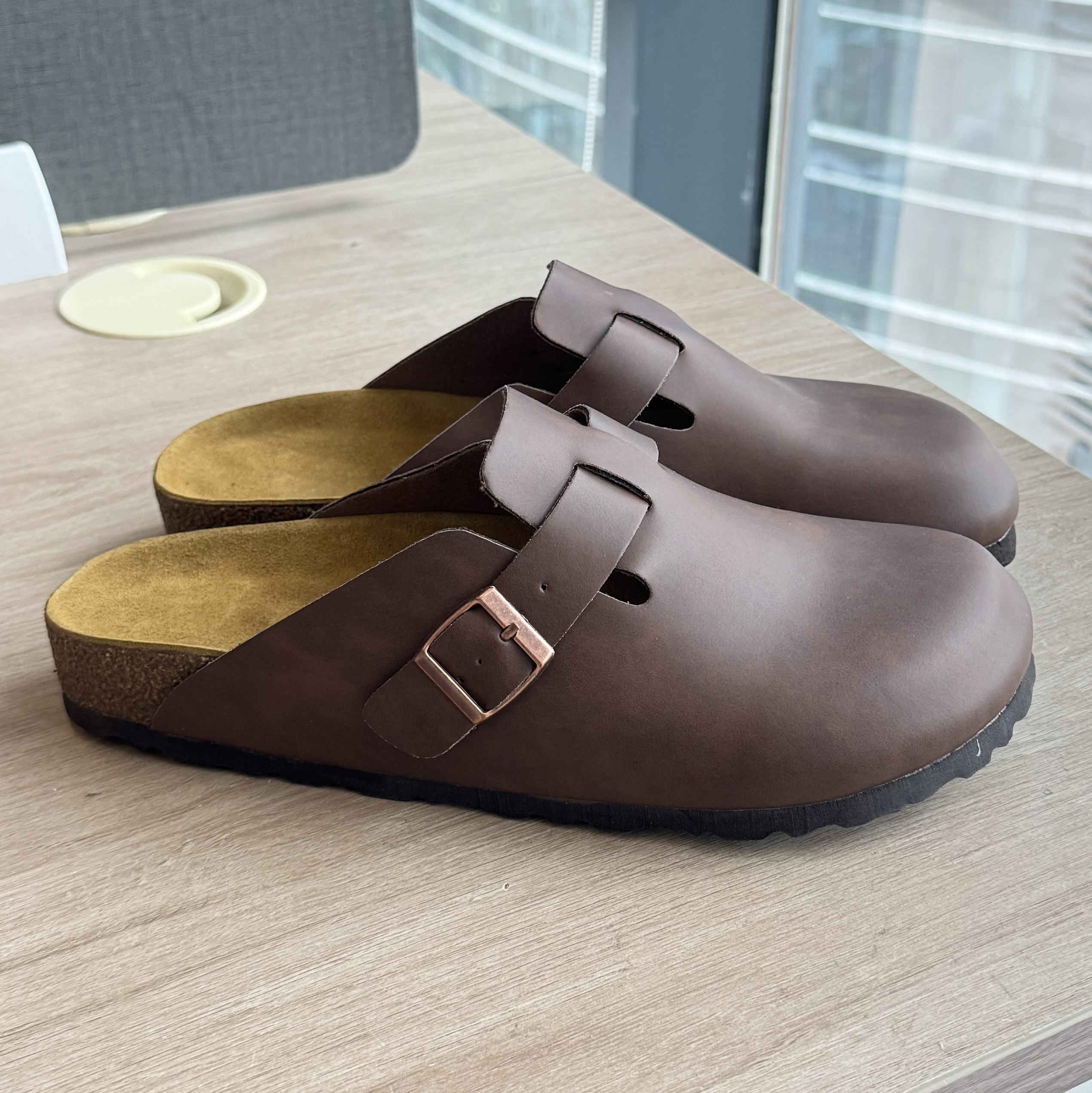 Brown leather