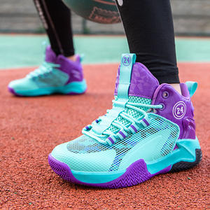 Nuevas Zapatillas de Baloncesto para Niños, Primavera, Verano, Otoño, Suela Suave Antideslizante, Cómodas, Transpirables, de Caña Alta, Tallas Grandes - Product Image 2