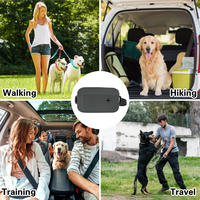 Trousse de friandises pour chien avec logo personnalisé pochette d'entraînement pour friandises sac de taille étanche pour l'extérieur sac de friandises pour chien en silicone avec poche divisée