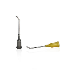 Grosir 1/2 inci 45 derajat jarum bengkok plastik berulir dan baja nirkarat ujung jarum pembagi tumpul - Product Image 2