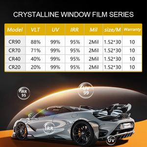 Film pour vitres 3m Crystalline CR Series à haute isolation <span class=keywords><strong>thermique</strong></span>, <span class=keywords><strong>pare</strong></span>-<span class=keywords><strong>brise</strong></span> 1.52x30M, film PET à changement de couleur, UV99%, anti-rayures, 2mil - Product Image 3
