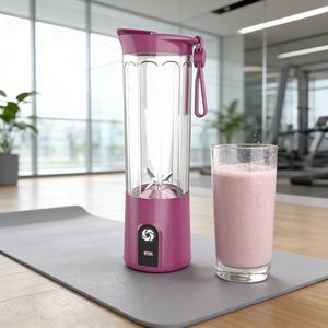 Mini presse-agrumes portable pour voiture, mixeur robuste, 550 ml, batterie 2000 mAh, 6 lames, sans BPA, USB sans fil, broyeur de glace, mode turbo, anti-fuite - Product Image 5