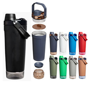 Bulk Storage Box Cup 600ml Leak-proof Vacuum <b>Flask</b> Stainless Steel Tumbler Handle Tea Strainer 6-12 Hours - Product Image 1