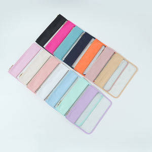 Bolsas de nailon de PVC con cremallera para maquillaje, organizador de viaje, parche de letras transparente y roja, regalo de <span class=keywords><strong>Navidad</strong></span> personalizado, <span class=keywords><strong>2022</strong></span> - Product Image 6