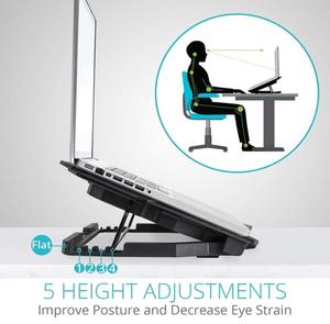 Ice Coorel Tấm Làm Mát Máy Tính Xách Tay 5 Quạt Làm Mát Máy Tính Xách Tay Mini Usb 2.0 Chơi Game Năm Quạt 125 Và 70 Làm Mát Bằng Không Khí 365*297*30Mm CN;GUA K5 - Product Image 4