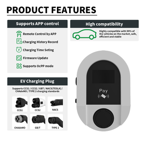 Uso en el hogar cargador de coche caja de montaje 22KW/7KW AC estaciones de carga <span class=keywords><strong>ev</strong></span> - Product Image 2