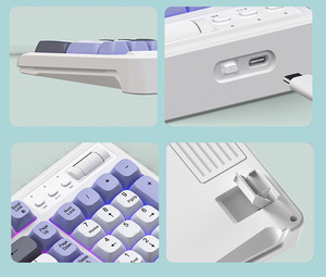 <span class=keywords><strong>Clavier</strong></span> de jeu filaire USB 98 touches avec LED mixtes, ODM/OEM d'usine, en stock, Type-C, <span class=keywords><strong>clavier</strong></span> de jeu filaire USB 98 touches détachable avec bouton - Product Image 6