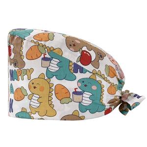 Gorro Quirúrgico Dental con Lazo Trasero, Unisex, de Algodón Transpirable, con Banda Absorbente de Sudor, con Estampado Bonito para Clínica Dental - Product Image 5