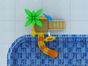 Toboggan aquatique en plastique pour petits enfants, équipement de <span class=keywords><strong>jeu</strong></span> aquatique pour enfants pour parcs <span class=keywords><strong>d</strong></span>'attractions - Product Image 3