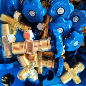 Vannes de cylindre de gaz industrielles standard américaines CGA540, vannes de régulation de pression pour tête de cylindre d'oxygène - Product Image 2