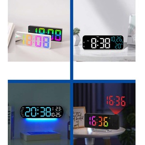 Nuevo reloj eléctrico LED Digital, alarma alimentada por USB, calendario, pantalla de temperatura y humedad, colgante/escritorio móvil/uso de mesa, regalo - Product Image 4