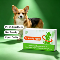 Bandelette de test rapide pour l'antigène du virus adéno-virus canin (CAV), kit de test vétérinaire jetable pour l'analyse des échantillons oculaires et nasaux chez le chien