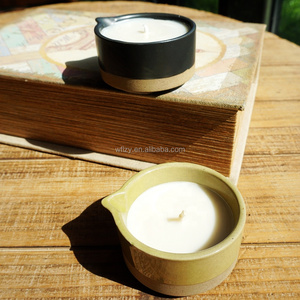 Bougies naturelles de Massage faites à la main, huile chaude, Sexy, pour Massage corporel, <span class=keywords><strong>Spa</strong></span>, avec pot en céramique - Product Image 6