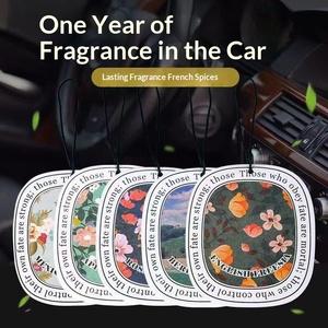 Désodorisant de voiture floral de luxe multi-parfums haut de gamme <span class=keywords><strong>pour</strong></span> femme, ornement suspendu à parfum léger premium, élimination des odeurs intérieures - Product Image 4
