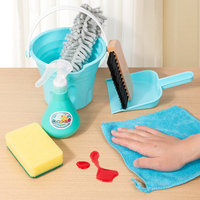 Ensemble de nettoyage pour maison de jeu pour enfants, garçons et filles imitent les compétences de la vie quotidienne, jouet de nettoyage interactif