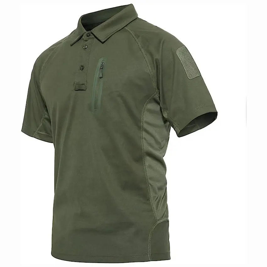 Großhandel Herren Kurzarm Shirt Cargo Tactical Pullover Outdoor Polo T-Shirt