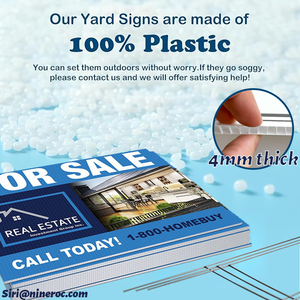 Tùy chỉnh UV in bảng sóng nhựa sân dấu hiệu trên một-Khung dấu hiệu trống sân dấu hiệu 24x18inch với h-cổ phần - Product Image 4