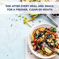 Fil dentaire en forme de Y et en forme de U, saveur menthe, cure-dents jetables pour appareils dentaires et hygiène buccale des enfants