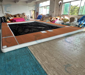 Anti Kwallen Opblaasbaar Zwembad Met Net Drijvende Eiland Tent Oceaan Eva Opblaasbare Zee Zwembad Anti Kwallen Zwembad Opblaasbaar - Product Image 2